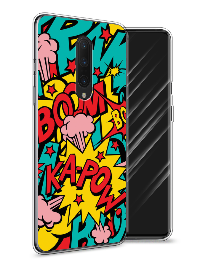 

Чехол Awog на OnePlus 8 / ВанПлас 8 "Постер pop art", Голубой;желтый;красный, 151250-9