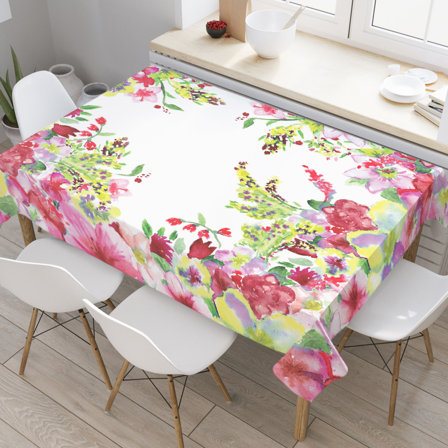 

Скатерть прямоугольная JoyArty "Тоннель из цветов" из оксфорда, 180x145 см, Тоннель из цветов