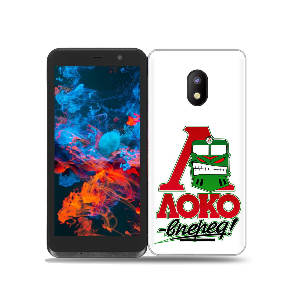 

Чехол MyPads Tocco для BQ 5045L Wallet ФК локо вперед, Прозрачный, Tocco