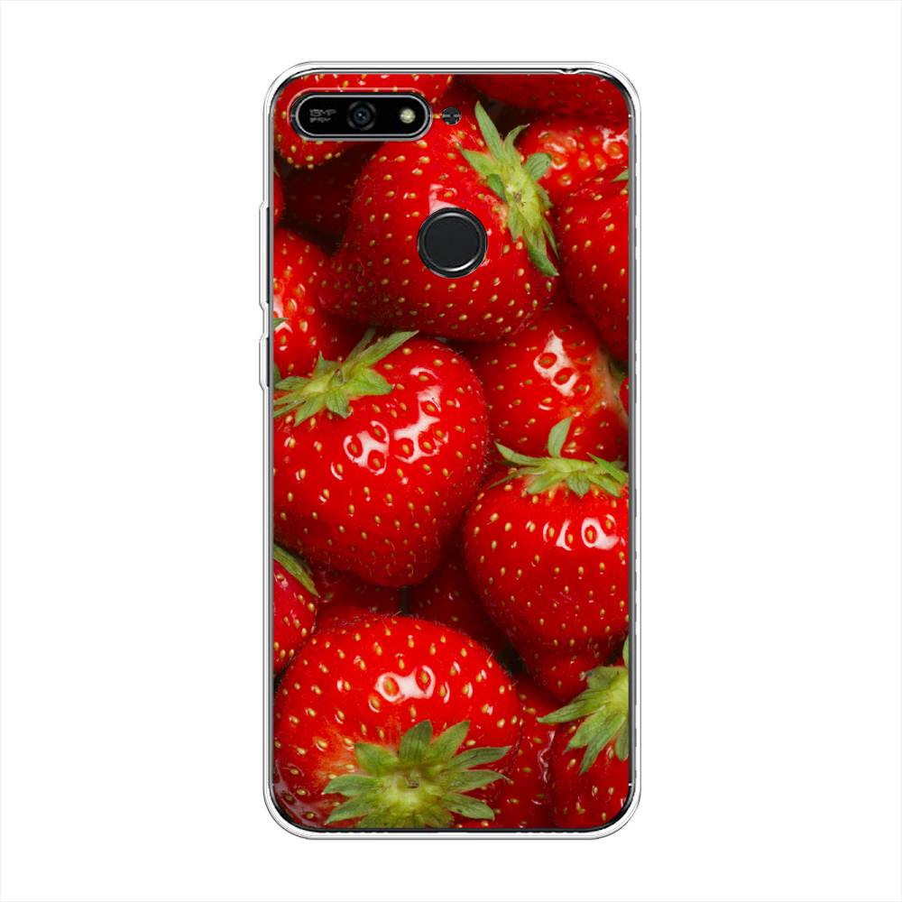 

Чехол Awog на Honor 7A Pro "Клубника", Красный;зеленый, 65450-10