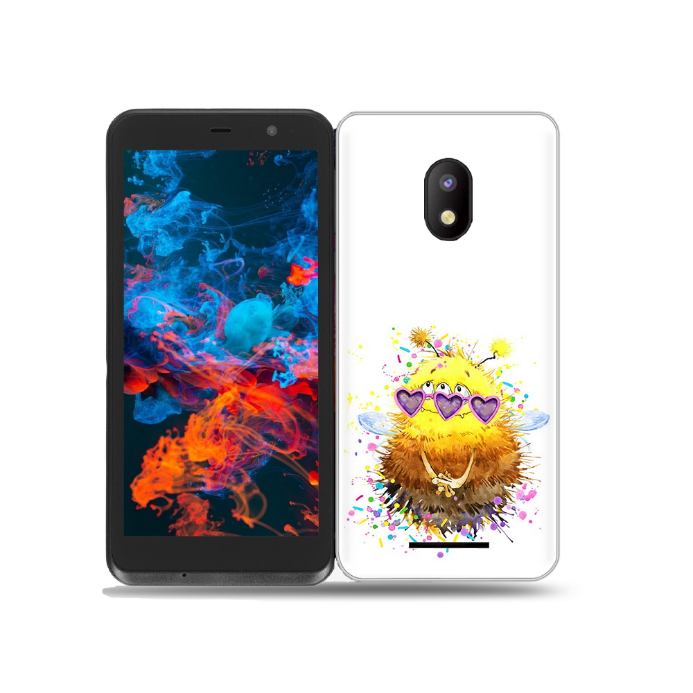 

Чехол MyPads Tocco для BQ 5045L Wallet Пушитый шмель, Прозрачный, Tocco