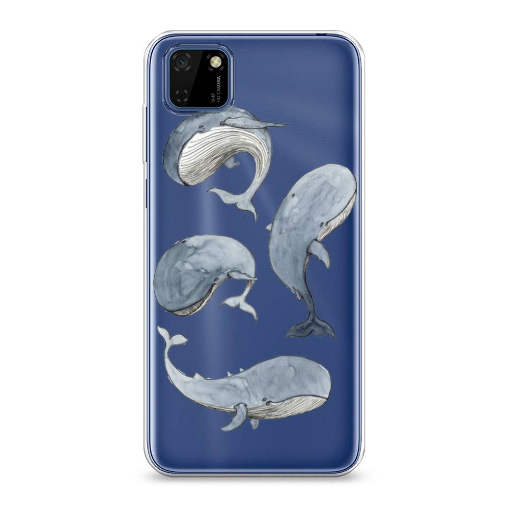 

Чехол Awog на Huawei Y5p "Киты", Белый;прозрачный;голубой, 6103750-1