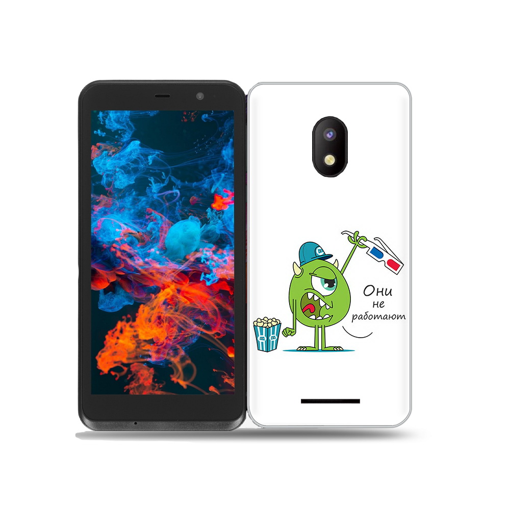 

Чехол MyPads Tocco для BQ 5045L Wallet Очки не работают, Прозрачный, Tocco