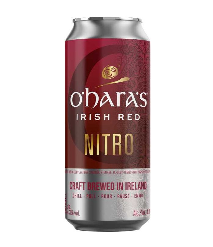 

Пиво Carlow O'Hara'S Irish Red Nitro 0,4 Л, Красное