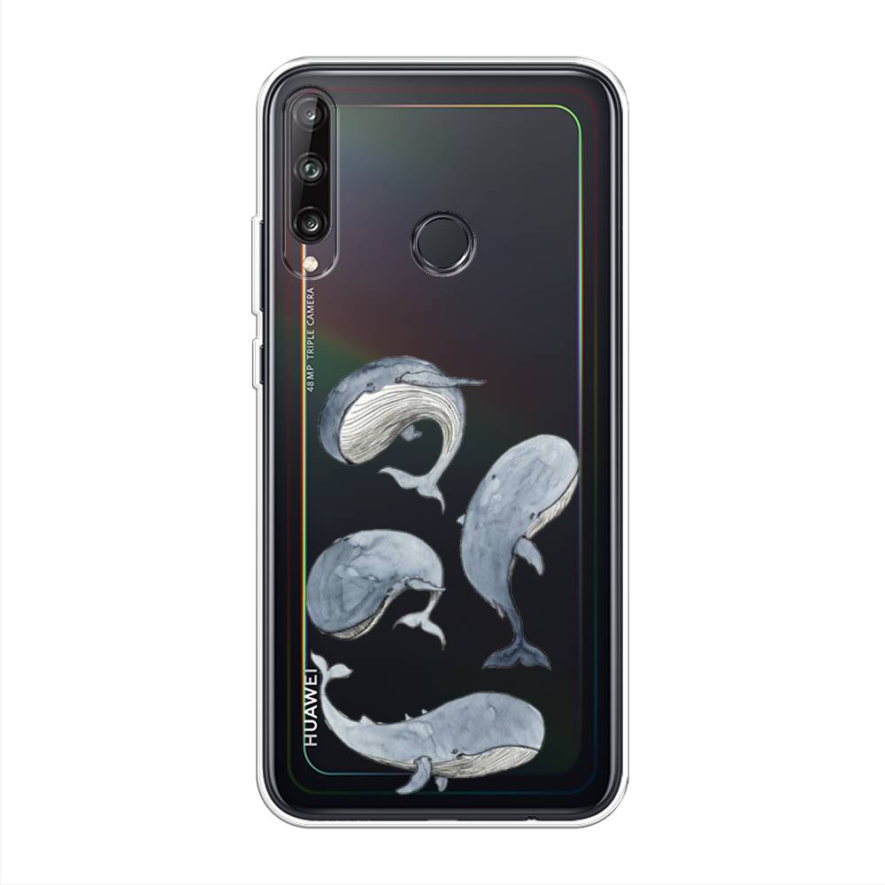 

Чехол Awog на Huawei P40 lite E "Киты", Белый;прозрачный;голубой, 612450-1