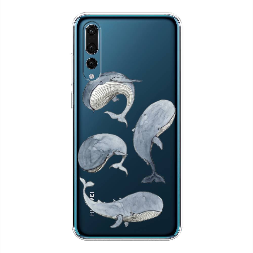 

Чехол Awog на Huawei P20 Pro "Киты", Белый;прозрачный;голубой, 65050-1