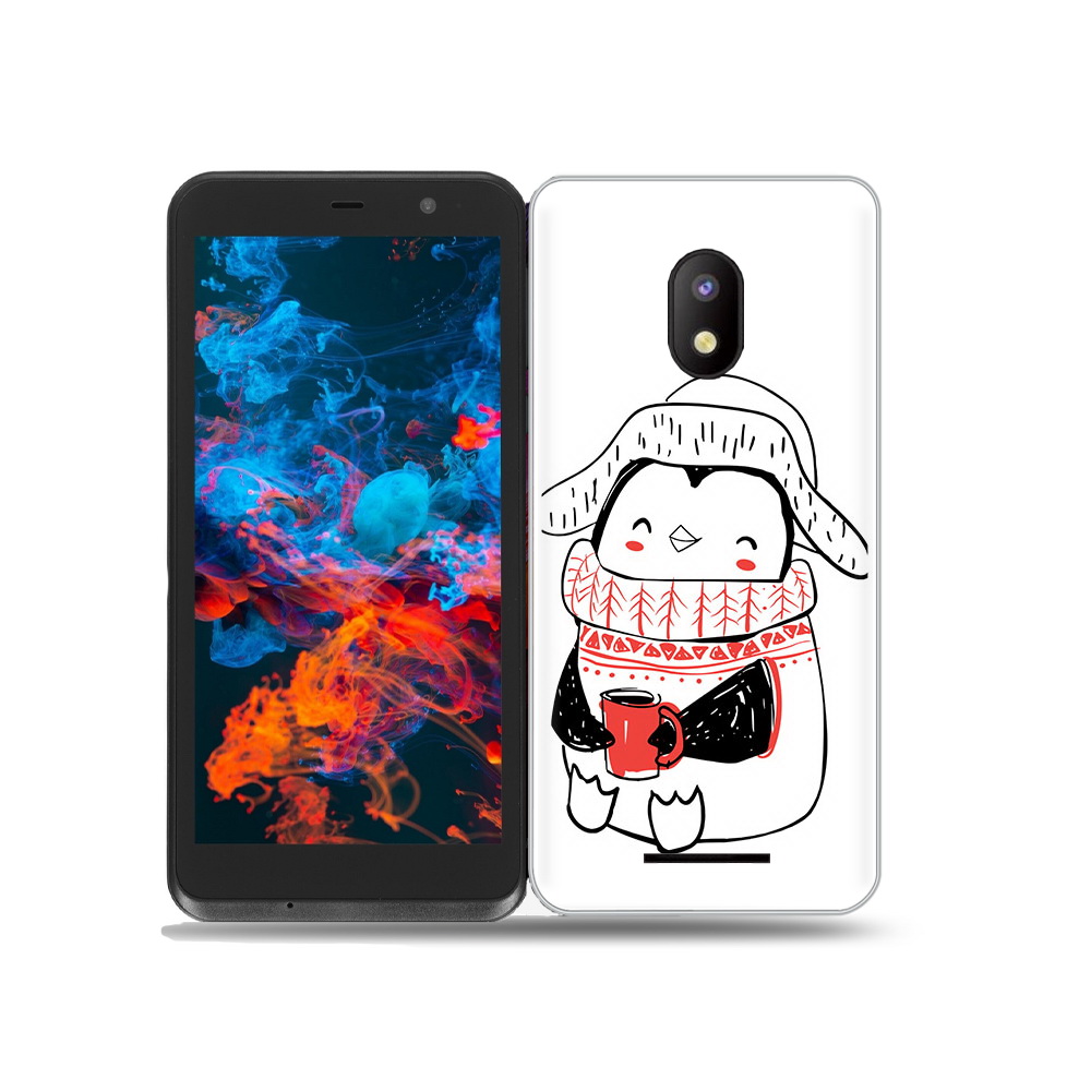 

Чехол MyPads Tocco для BQ 5045L Wallet Милый пингвин, Прозрачный, Tocco