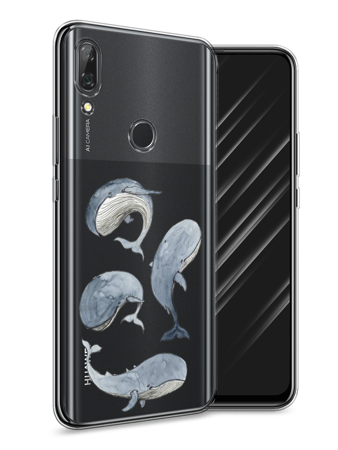 

Чехол Awog на Huawei P Smart Z "Киты", Белый;прозрачный;голубой, 69450-1