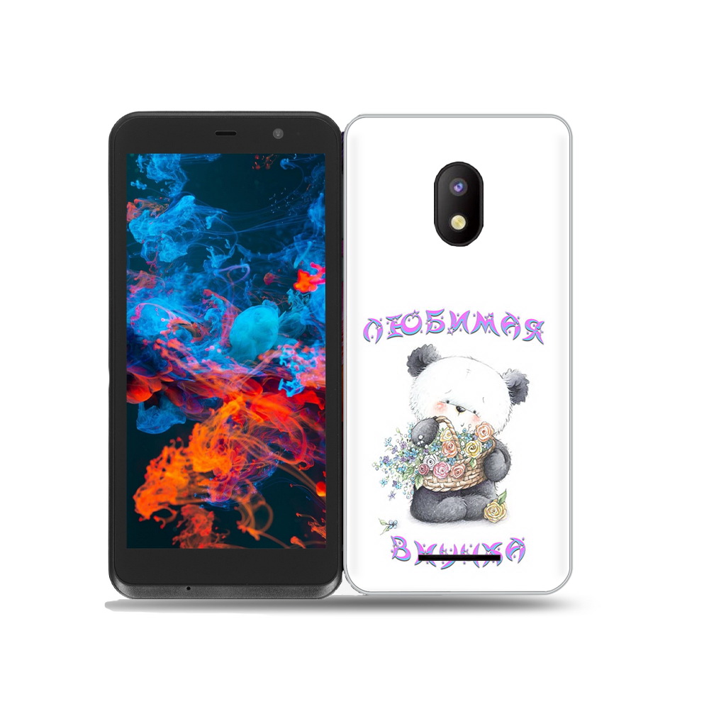 

Чехол MyPads Tocco для BQ 5045L Wallet Любимая внучка, Прозрачный, Tocco