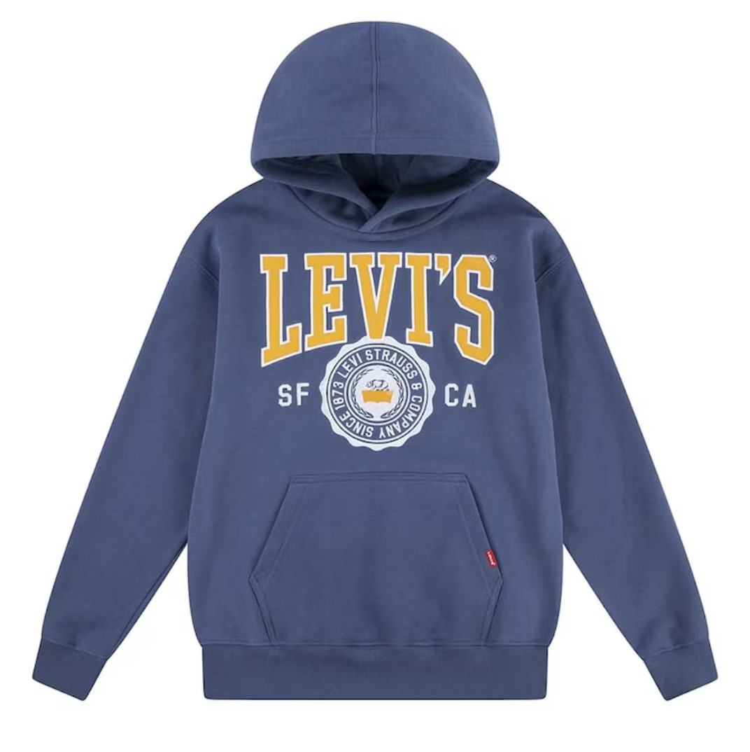 Худи Levi’s Kids для мальчиков, синее-C1E, размер EU 16A, RU 176, 9EL487, 1 шт.