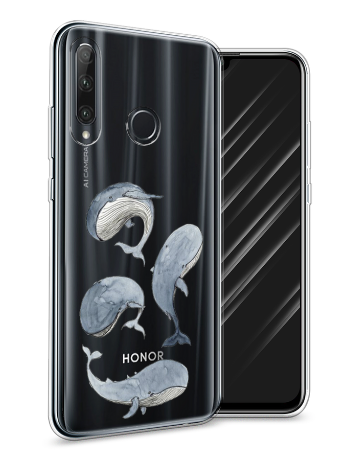 фото Чехол awog "киты" для honor 20 lite 2019