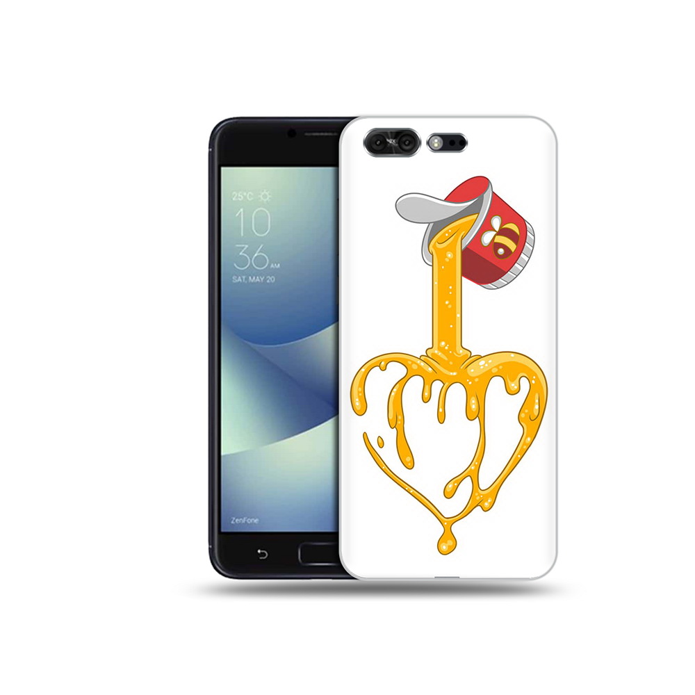

Чехол MyPads Tocco для Asus ZenFone 4 Pro (ZS551KL) медовое сердце, Прозрачный, Tocco