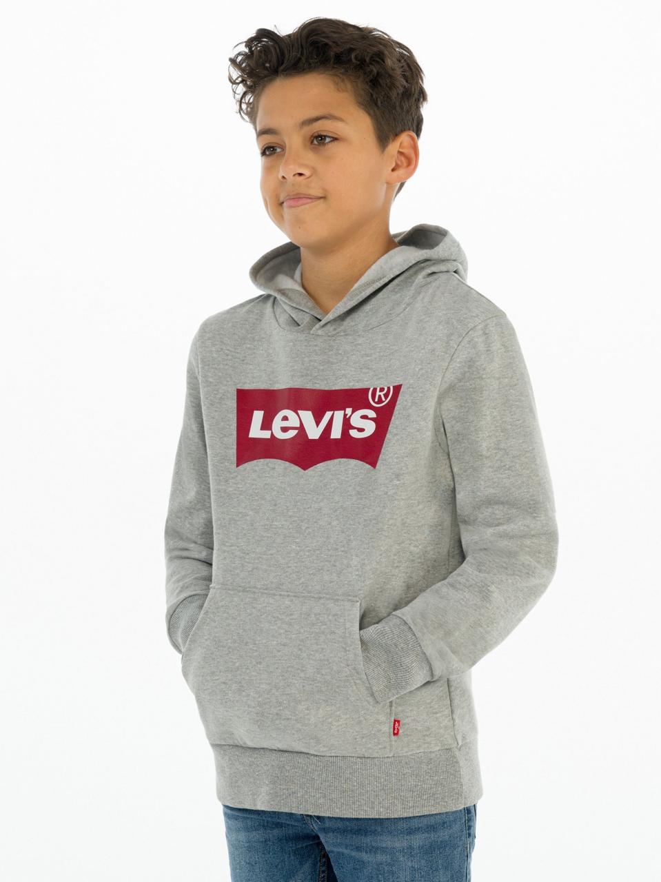 Худи Levi’s Kids для мальчиков, серое-C87, размер EU 16A, RU 176, 9E8778, 1 шт.