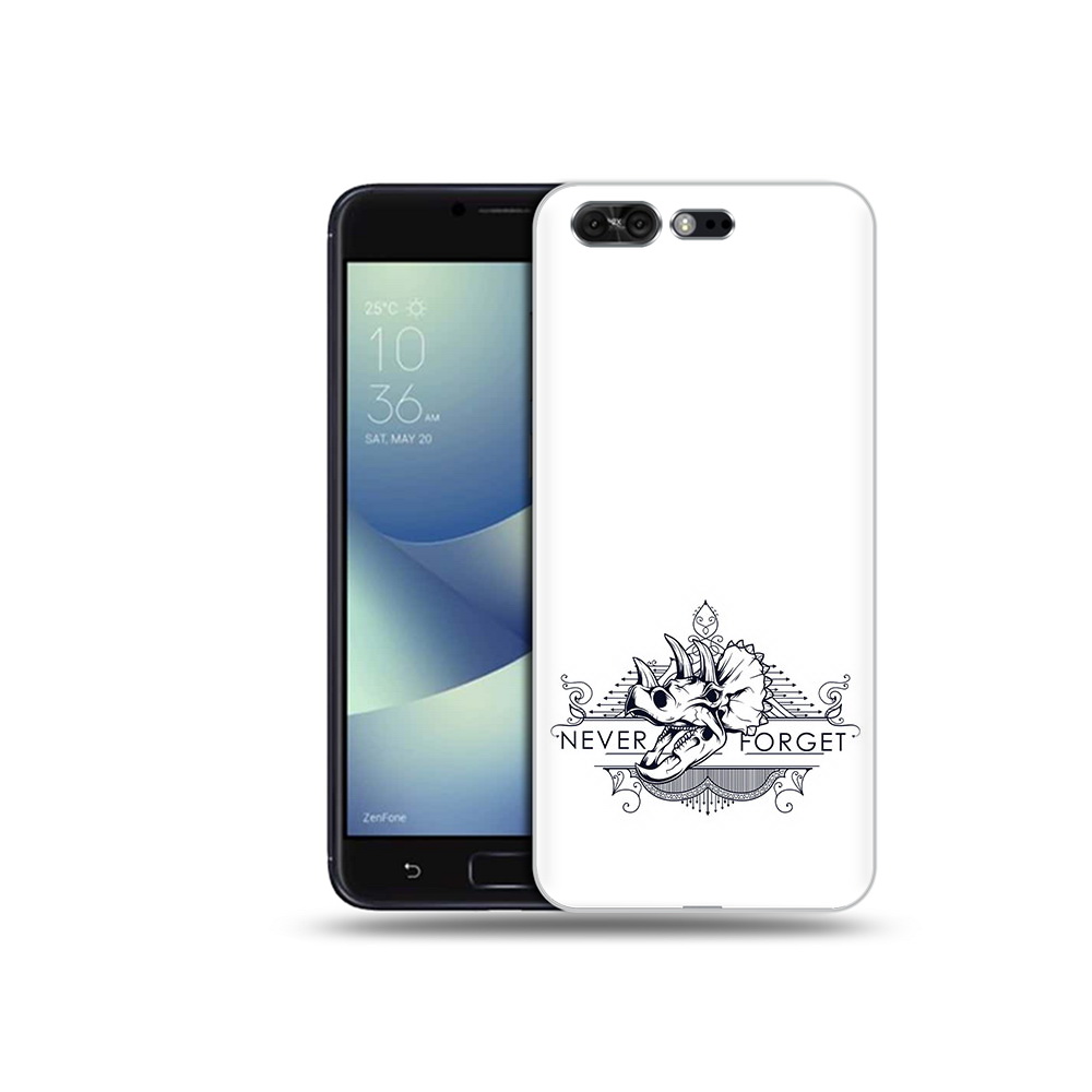 Чехол MyPads Tocco для Asus ZenFone 4 Pro (ZS551KL) логотип носорога никогда не забуду