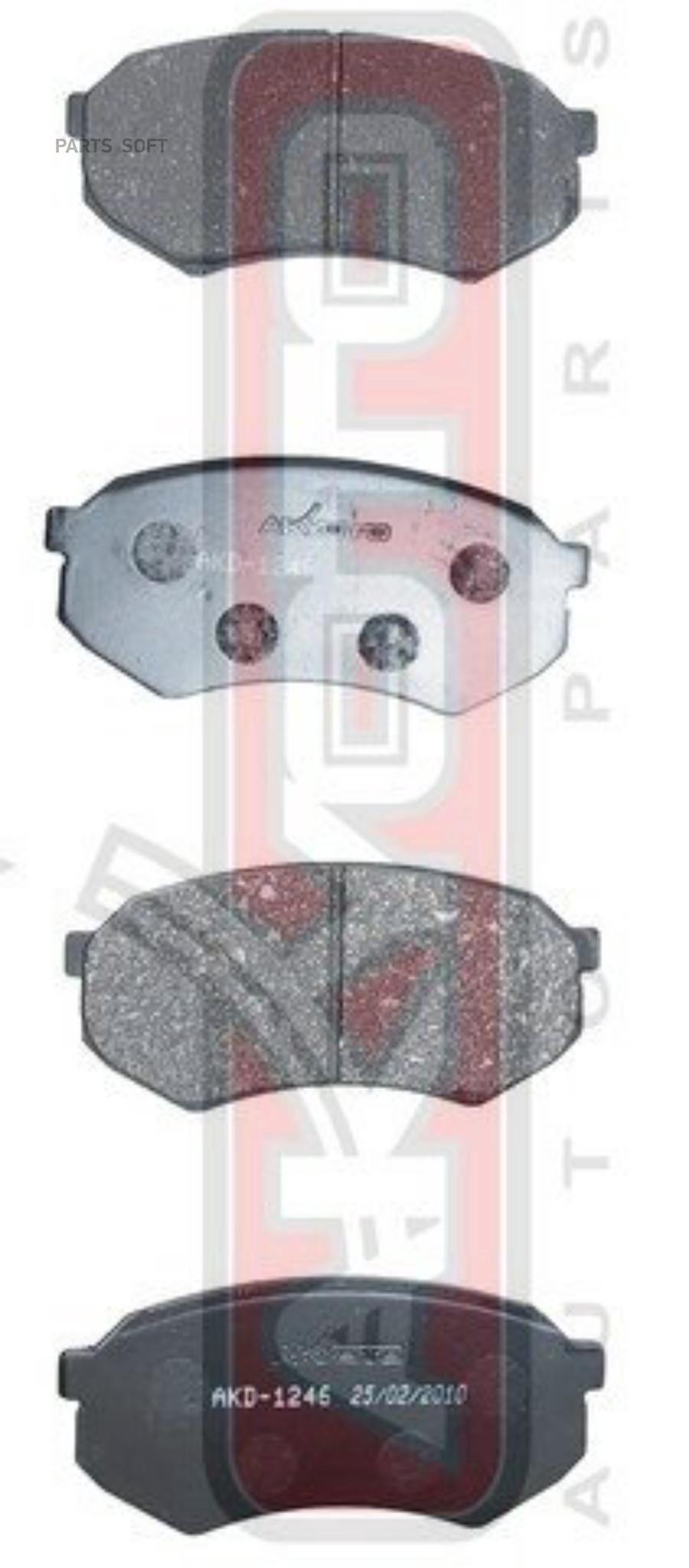 

Тормозные колодки Akyoto дисковые передние AKD1246
