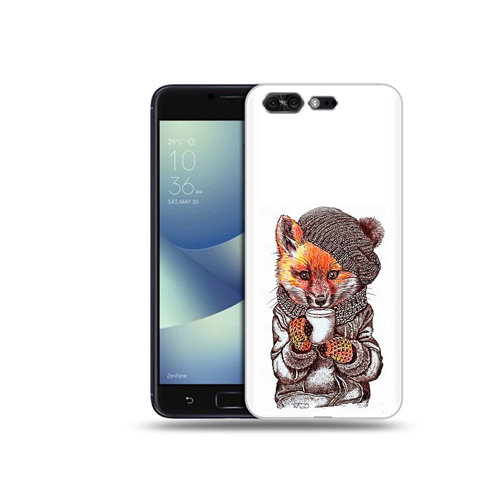 

Чехол MyPads Tocco для Asus ZenFone 4 Pro (ZS551KL) лиса в шапке, Tocco