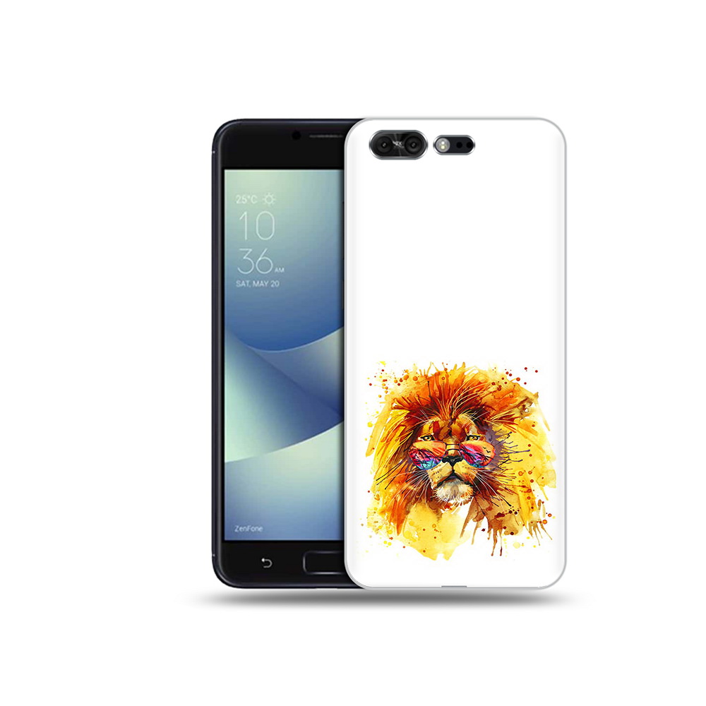 Чехол MyPads Tocco для Asus ZenFone 4 Pro (ZS551KL) лев в очках