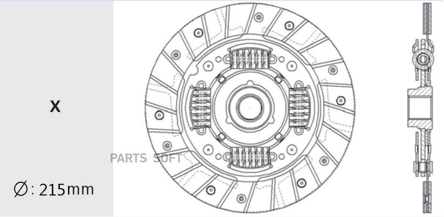 

Диск Сцепления Subaru Impreza 1.6-1.8 92-00/Legacy 1.8 96-00 Valeo phc арт. SB-07