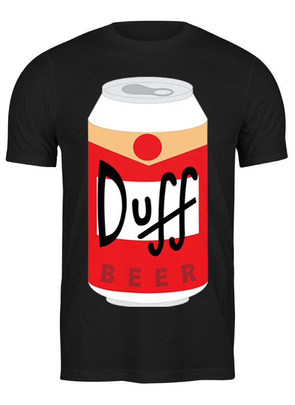 

Футболка мужская Printio Пиво дафф (duff beer) черная 2XL, Пиво дафф (duff beer)