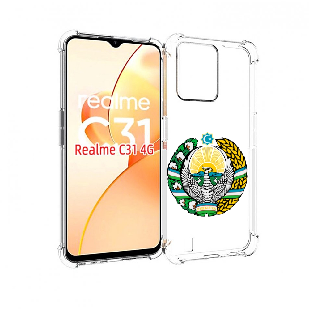 

Чехол MyPads герб-узбекистана для OPPO Realme C31, Прозрачный, Tocco