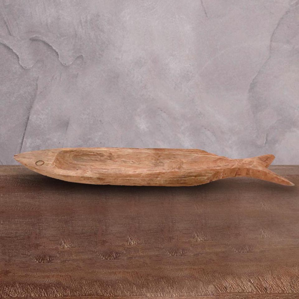 

Чаша рыба Roomers Furniture Natural mango, М-FC-941
