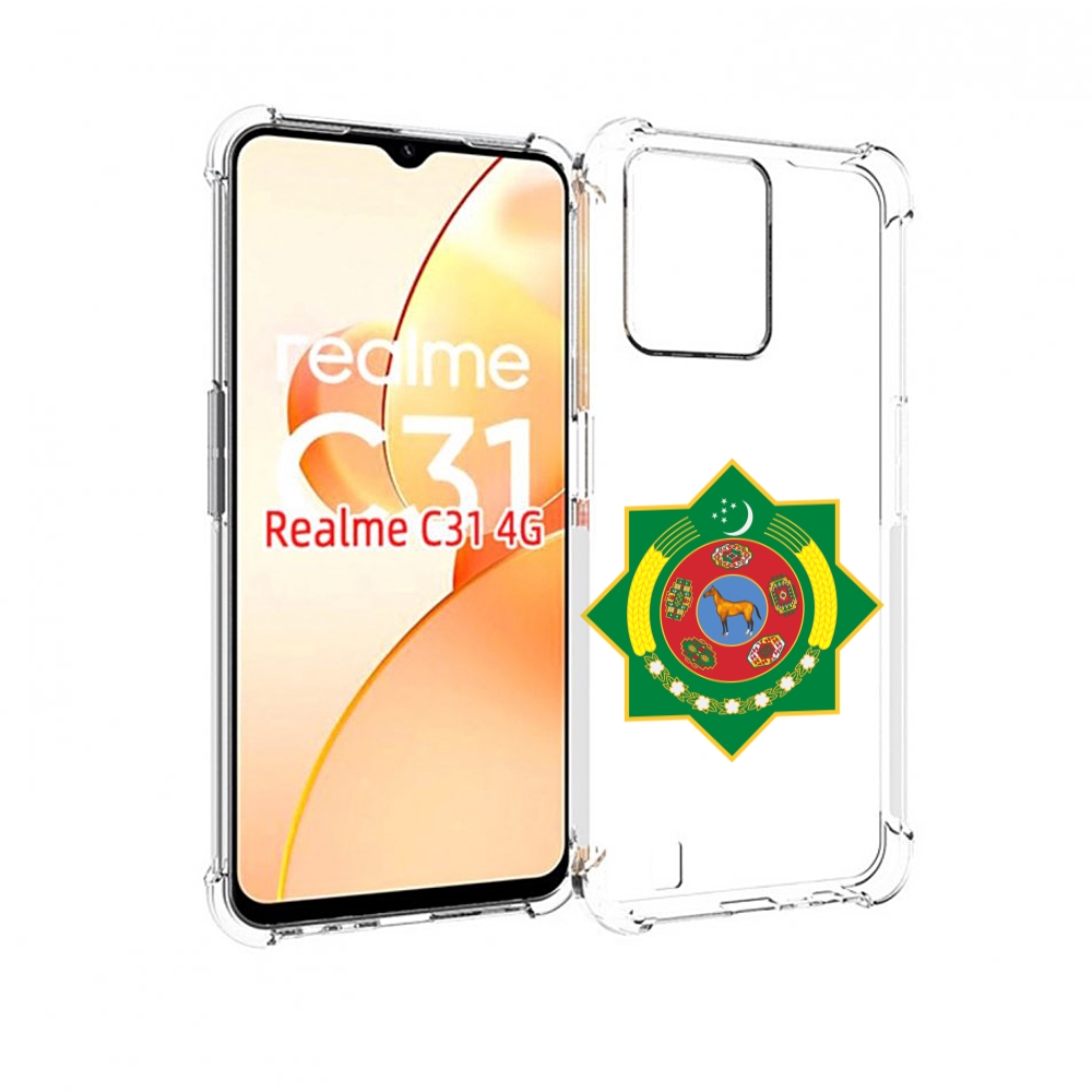 

Чехол MyPads герб-туркменистан для OPPO Realme C31, Прозрачный, Tocco