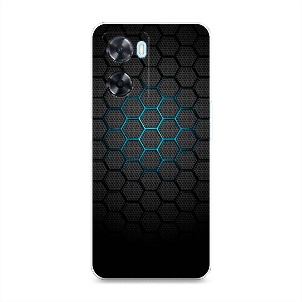 

Чехол Awog для OnePlus Nord N20 SE "Бирюзовые соты", Голубой;синий;черный, 153450-3