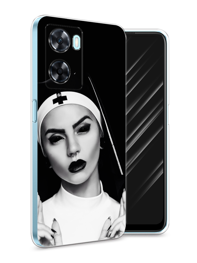 

Чехол Awog на OnePlus Nord N20 SE "Черная монашка", Серый;черный, 153450-9