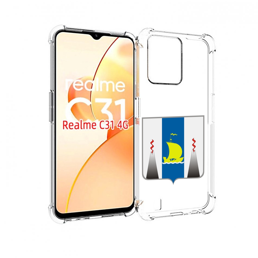 

Чехол MyPads герб-сахалиснкои-области для OPPO Realme C31, Прозрачный, Tocco