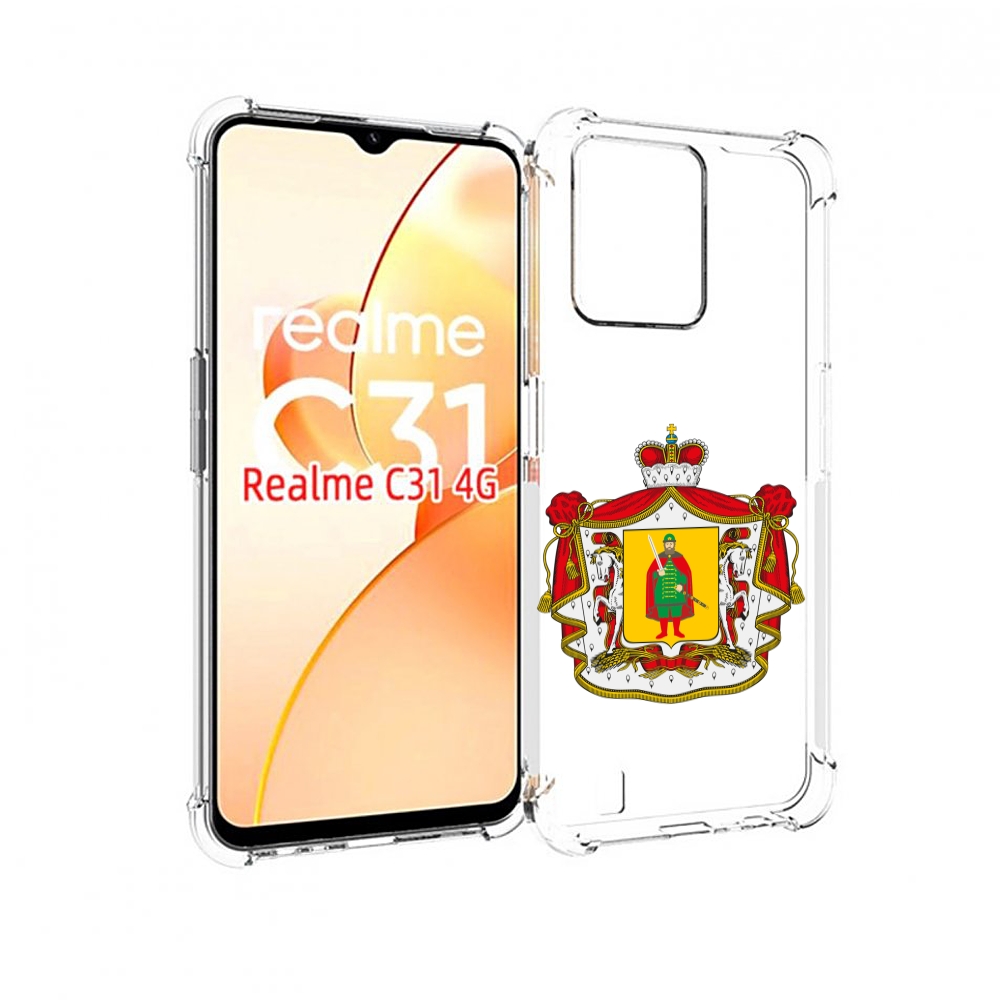 

Чехол MyPads герб-рязанская-область для OPPO Realme C31, Прозрачный, Tocco