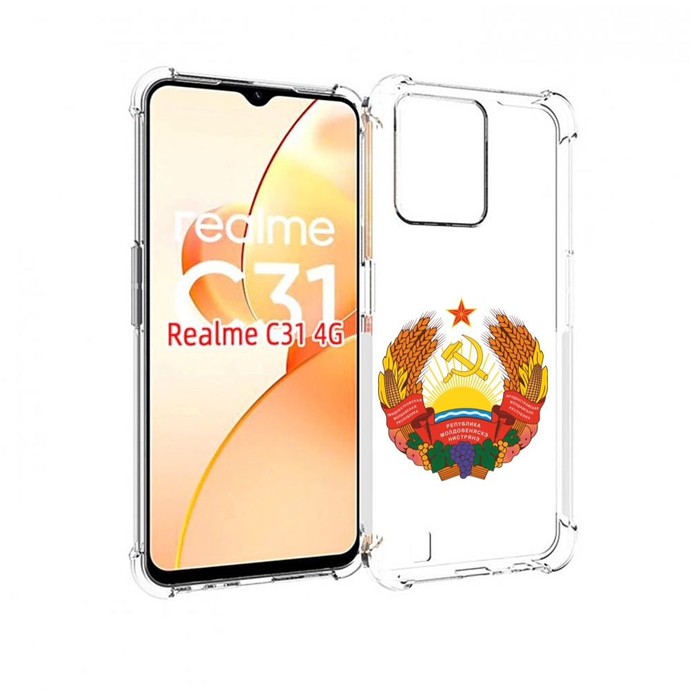 

Чехол MyPads герб-приднестровья для OPPO Realme C31, Прозрачный, Tocco