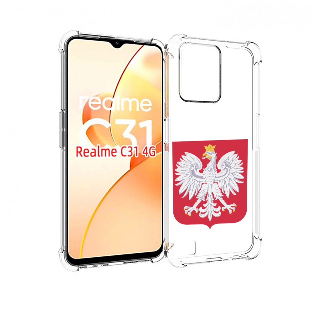 

Чехол MyPads герб-польши для OPPO Realme C31, Прозрачный, Tocco