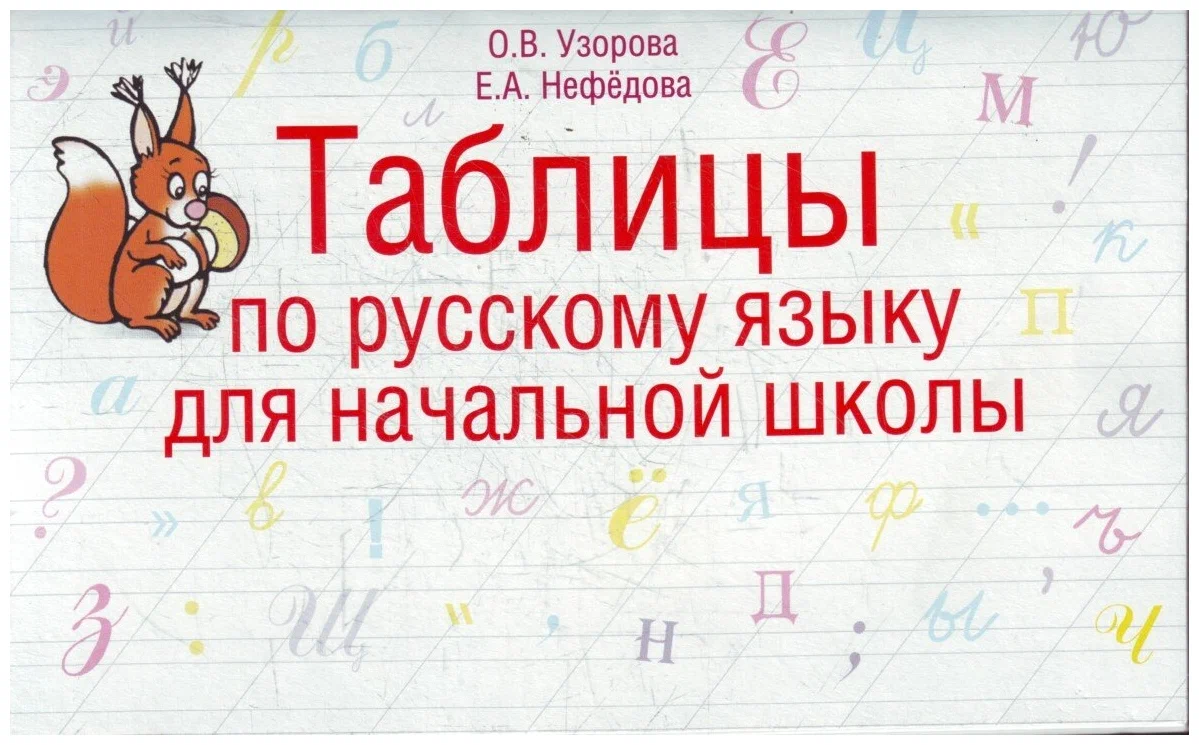 

Таблицы по Русскому Языку для начальной Школы