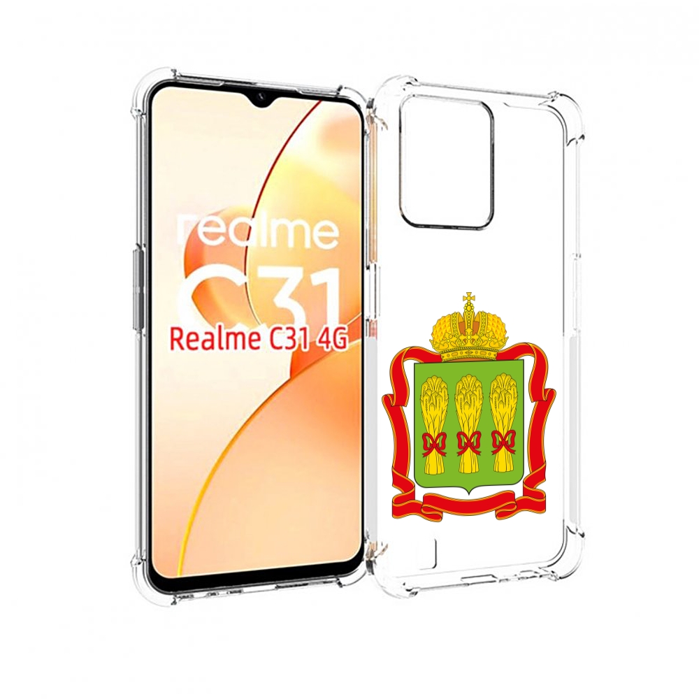 

Чехол MyPads герб-пензенская-область для OPPO Realme C31, Прозрачный, Tocco