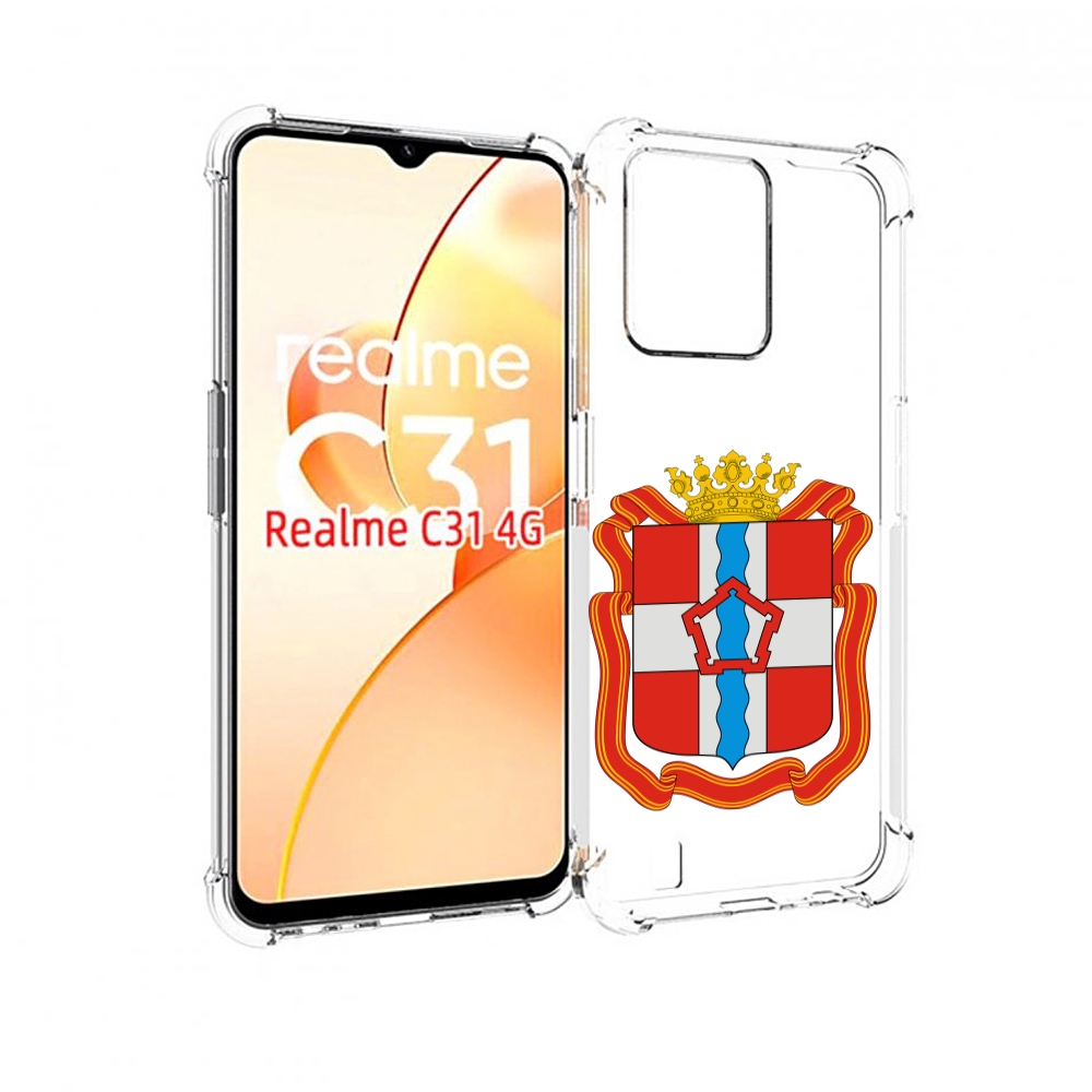 

Чехол MyPads герб-омскои-области для OPPO Realme C31, Прозрачный, Tocco