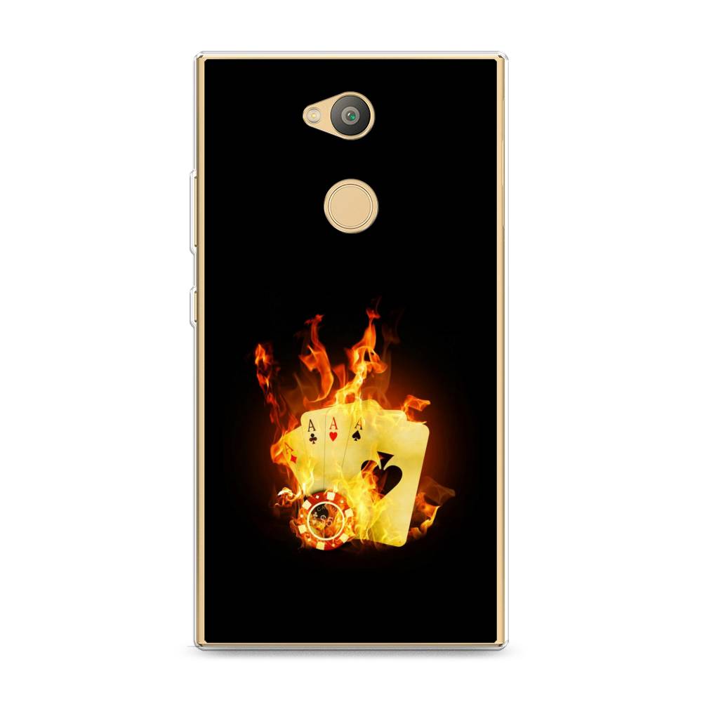 

Чехол Awog на Sony Xperia L2 "Горящие карты", Разноцветный, 53450-9