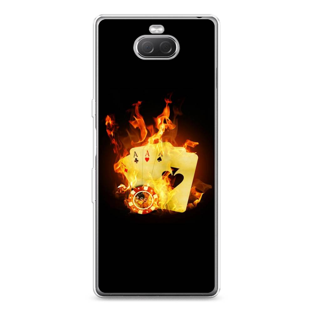 

Силиконовый чехол "Горящие карты" на Sony Xperia 10 Plus, 54150-9