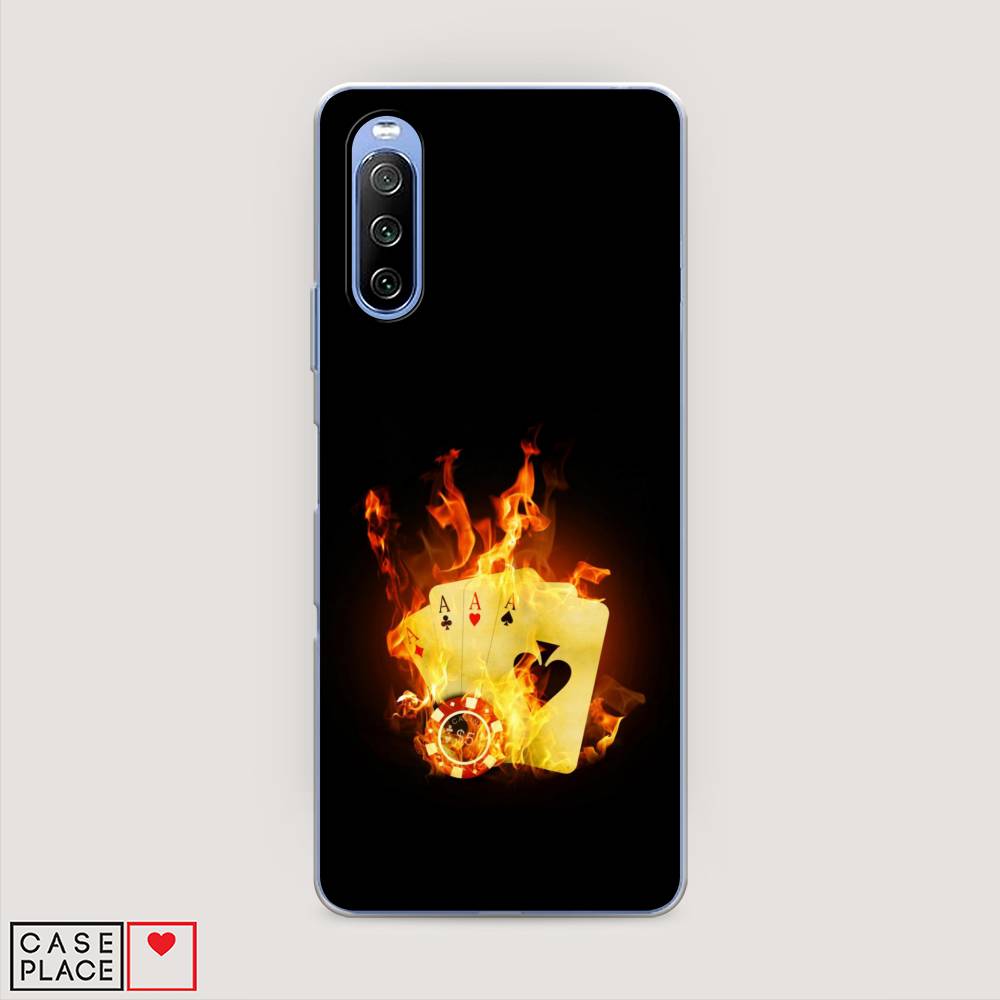 

Чехол Awog на Sony Xperia 10 III "Горящие карты", Разноцветный, 54950-9