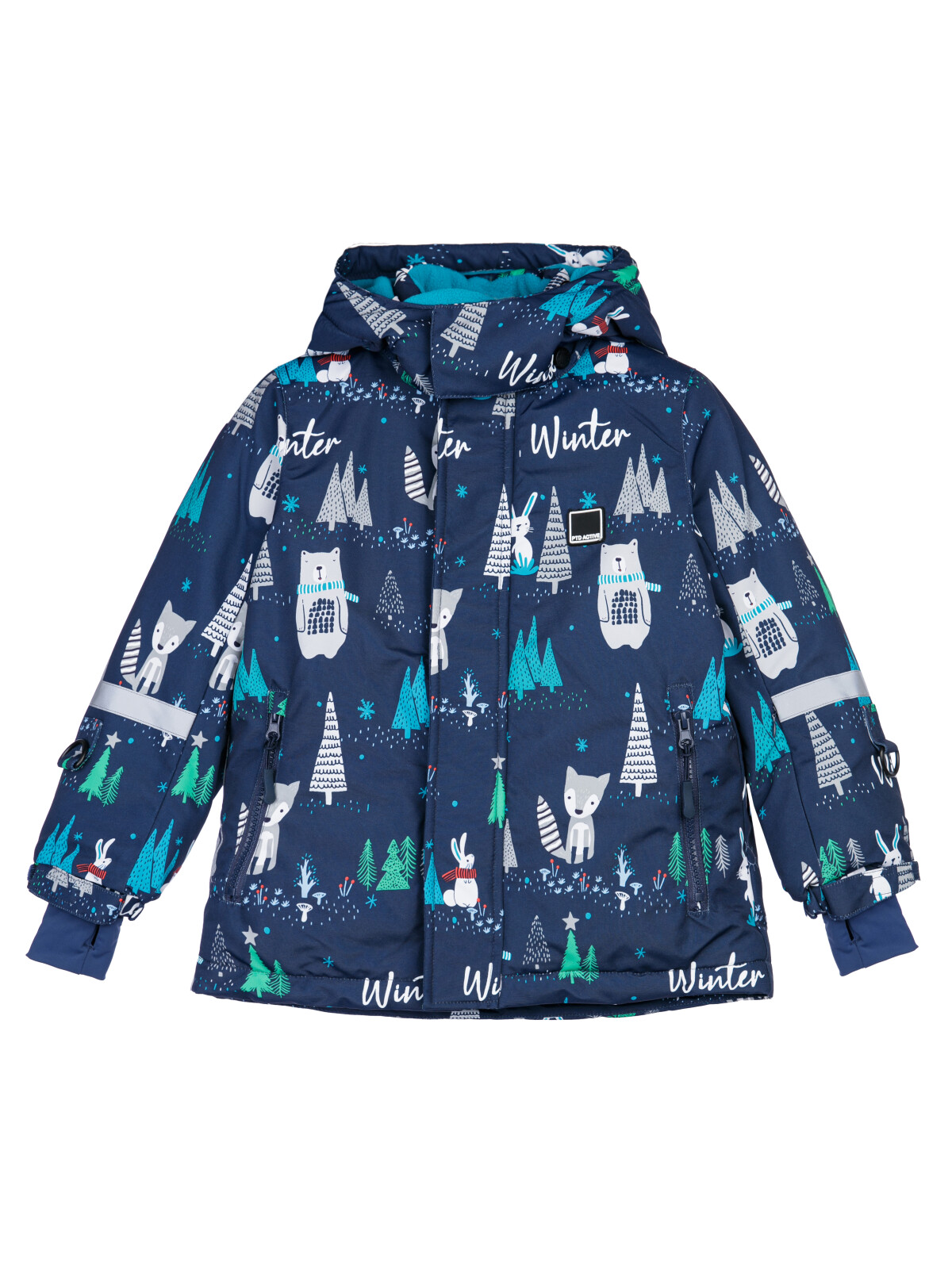 Куртка для мальчиков PlayToday, тёмно-синий,цветной, 116
