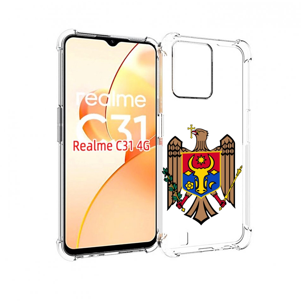 

Чехол MyPads герб-молдовы для OPPO Realme C31, Прозрачный, Tocco