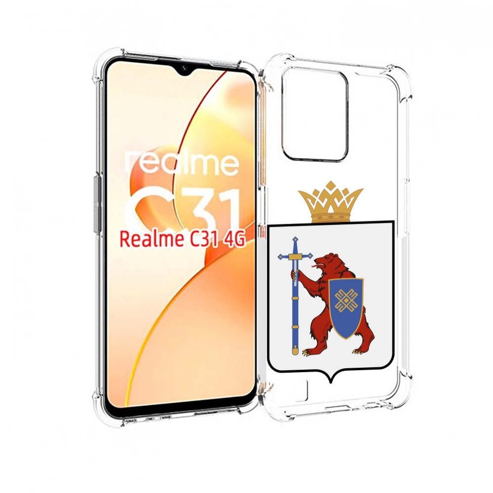

Чехол MyPads герб-марии-эл-иошкар-ола для OPPO Realme C31, Прозрачный, Tocco