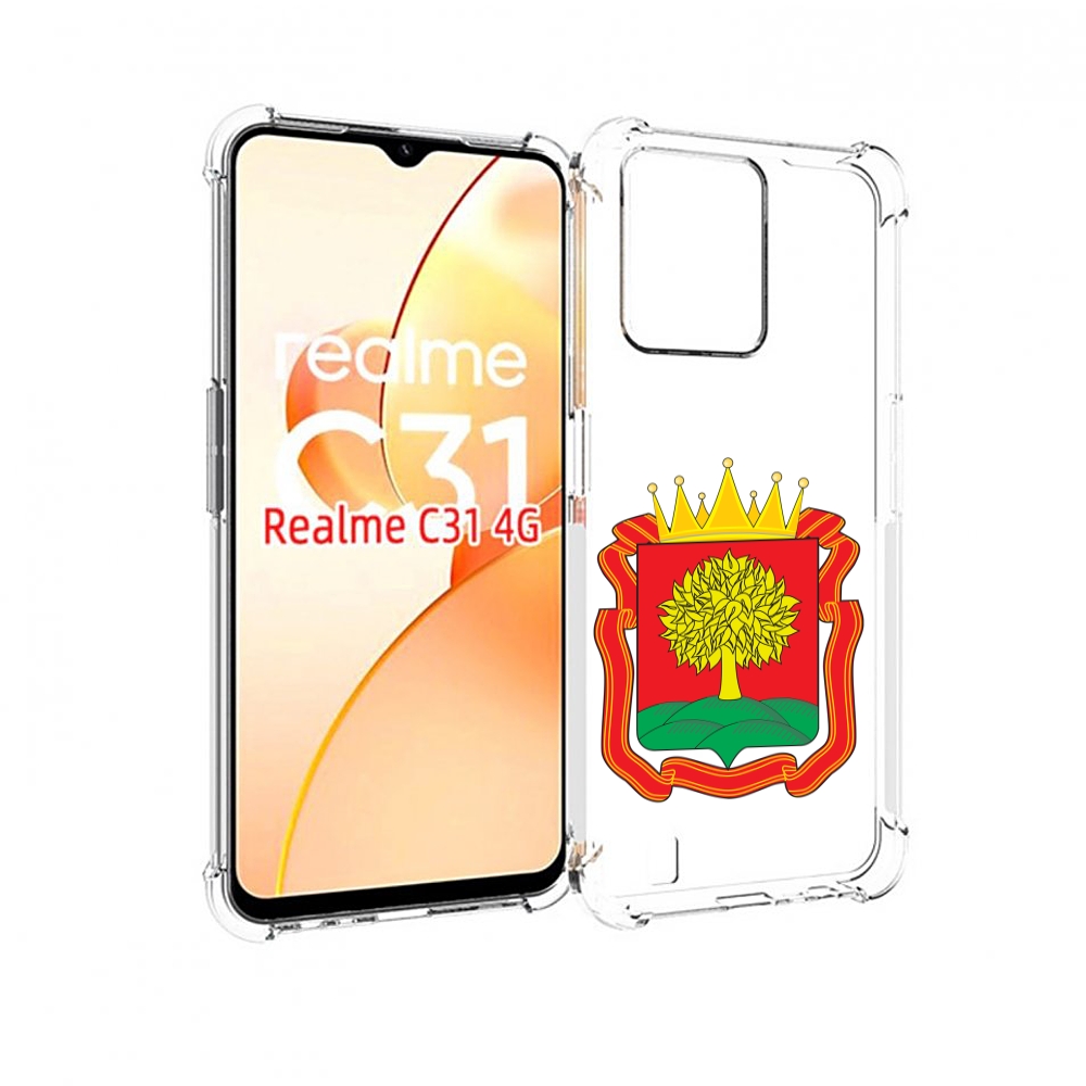 

Чехол MyPads герб-липецкая-область для OPPO Realme C31, Прозрачный, Tocco