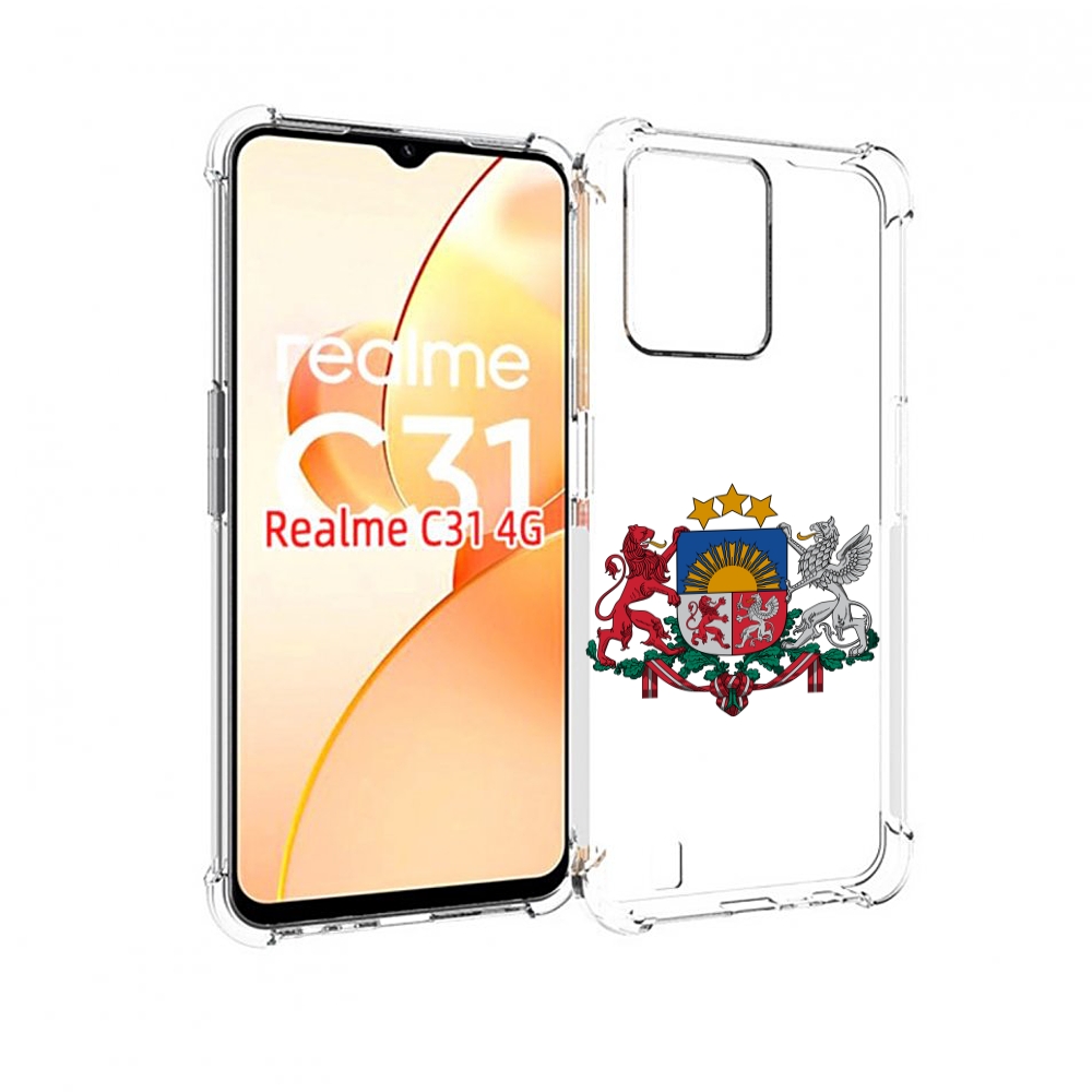 

Чехол MyPads герб-латвии для OPPO Realme C31, Прозрачный, Tocco