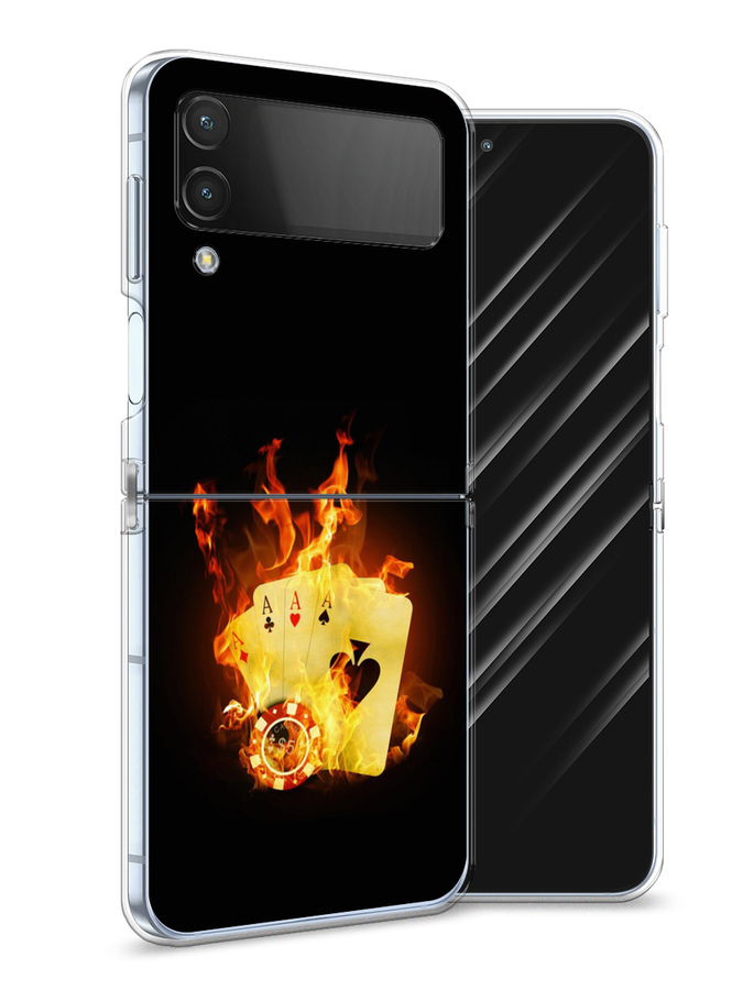 

Чехол Awog на Samsung Galaxy Z Flip 4 / Самсунг Z Flip 4 "Горящие карты", Разноцветный, 2106650-9