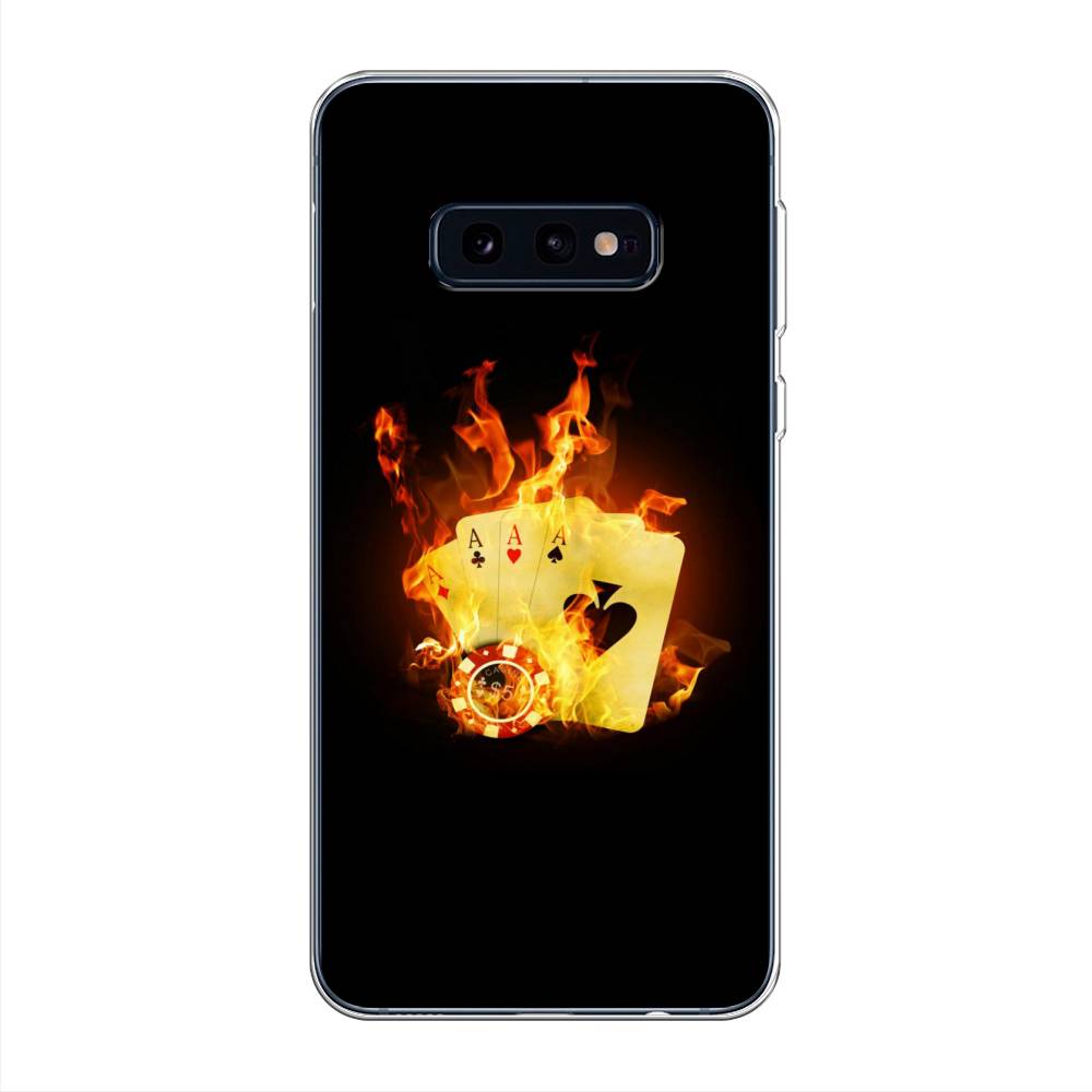 

Чехол Awog на Samsung Galaxy S10E "Горящие карты", Разноцветный, 27250-9
