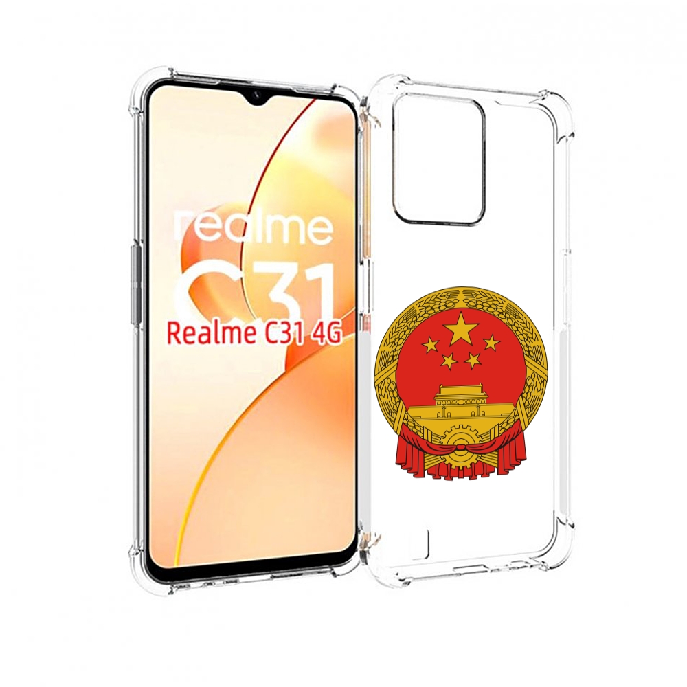 

Чехол MyPads герб-китаи для OPPO Realme C31, Прозрачный, Tocco