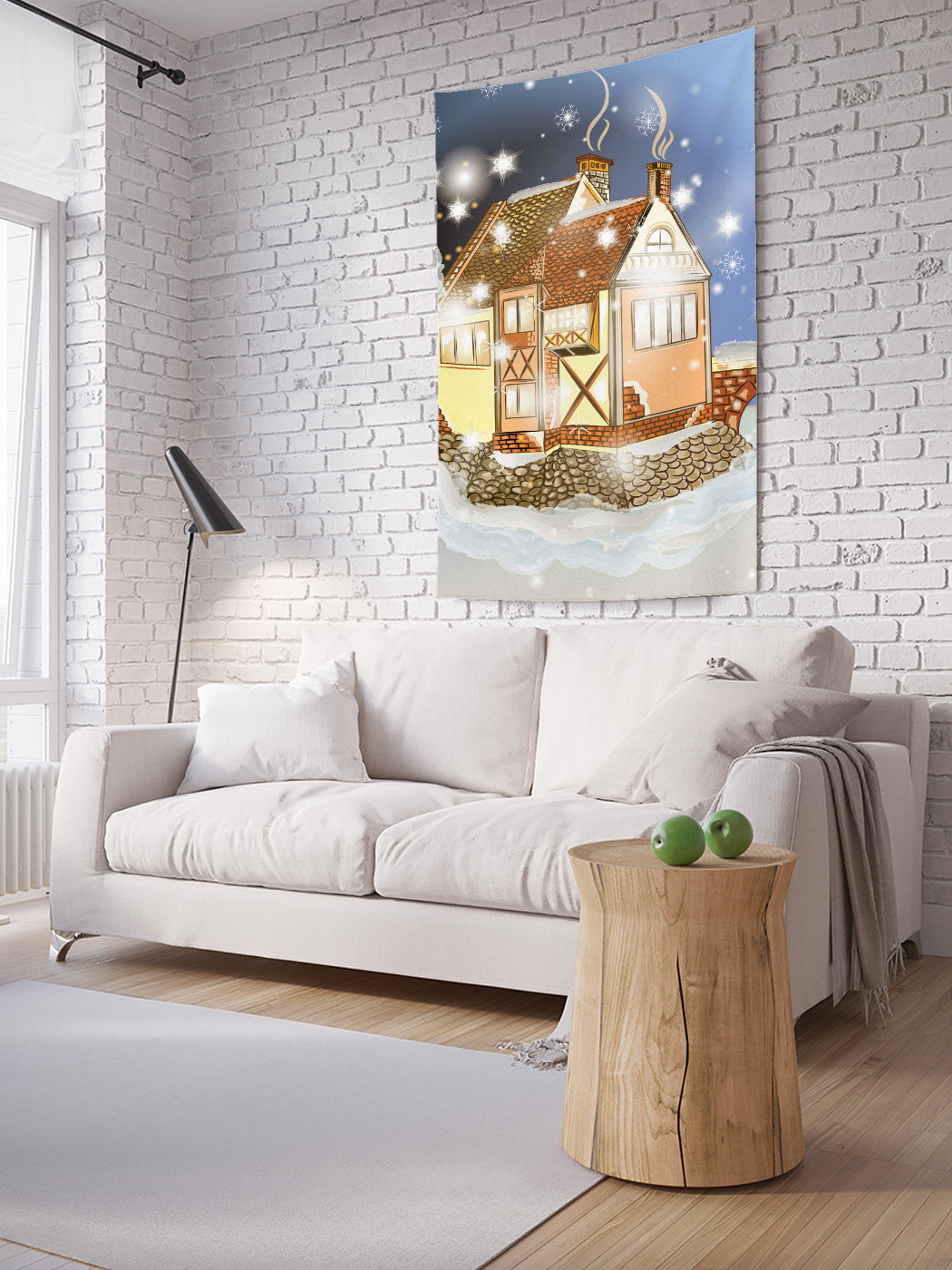 

Вертикальное фотопанно на стену JoyArty Домик в сказке 150x200 см, Домик в сказке