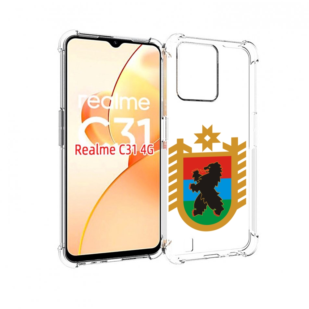

Чехол MyPads герб-карелия-петрозаводск для OPPO Realme C31, Прозрачный, Tocco