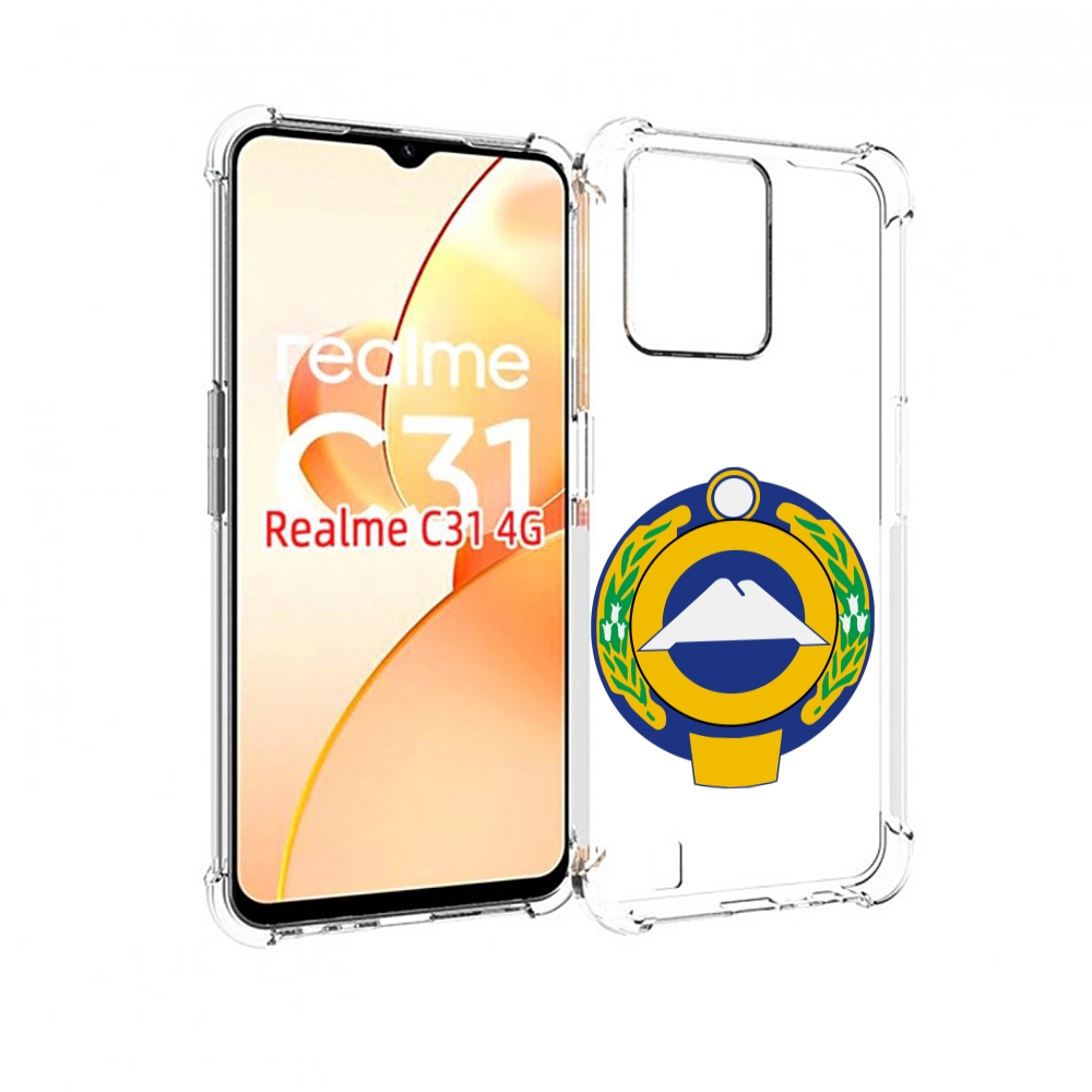 

Чехол MyPads герб-карачаево-черкессия для OPPO Realme C31, Прозрачный, Tocco