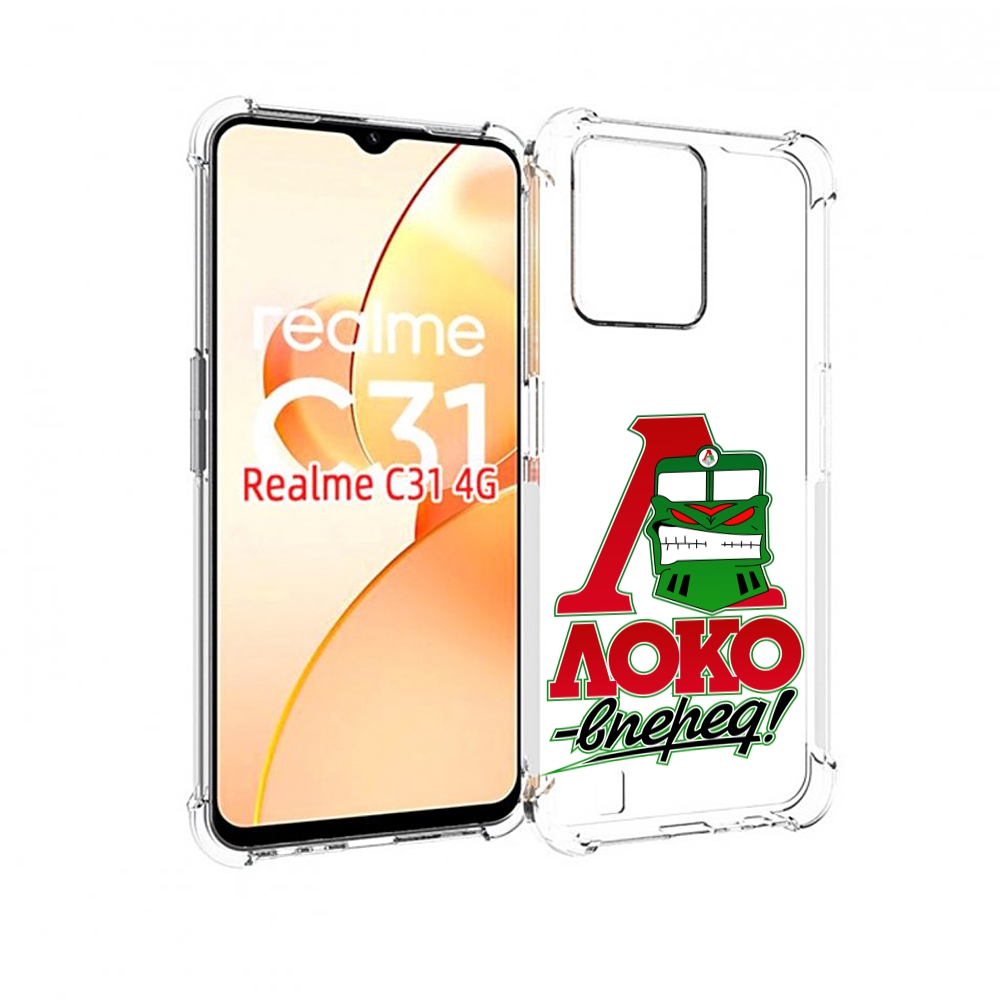 

Чехол MyPads ФК локо вперед для OPPO Realme C31, Прозрачный, Tocco